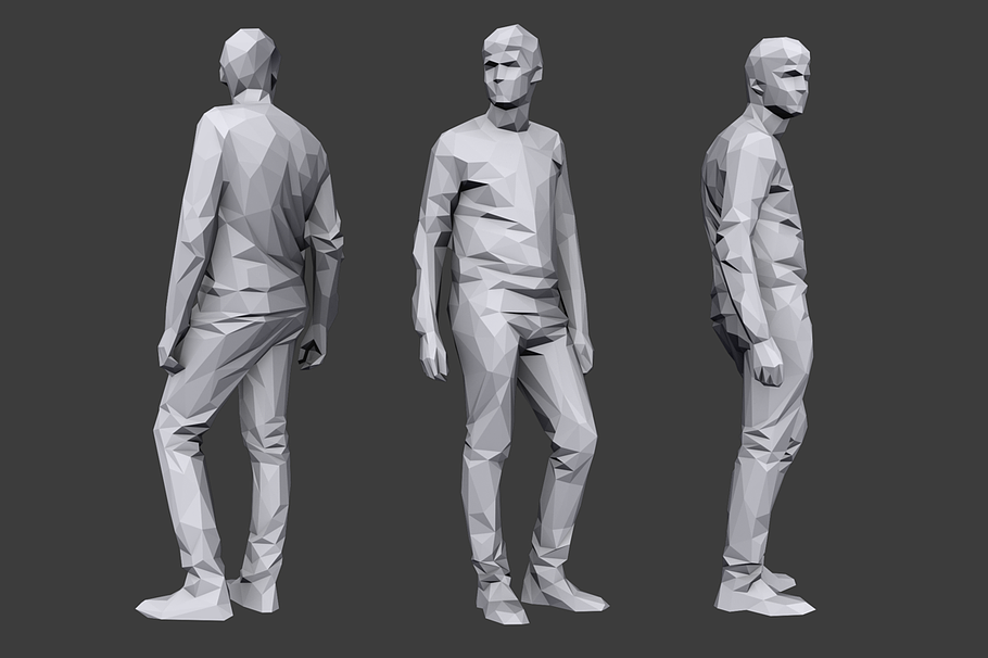 Lowpoly People Casual Pack Vol.4 in People - product preview 1