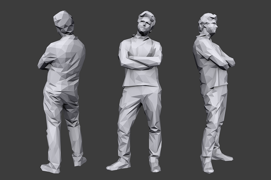 Lowpoly People Casual Pack Vol.4 in People - product preview 6