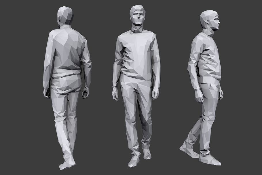 Lowpoly People Casual Pack Vol.4 in People - product preview 7