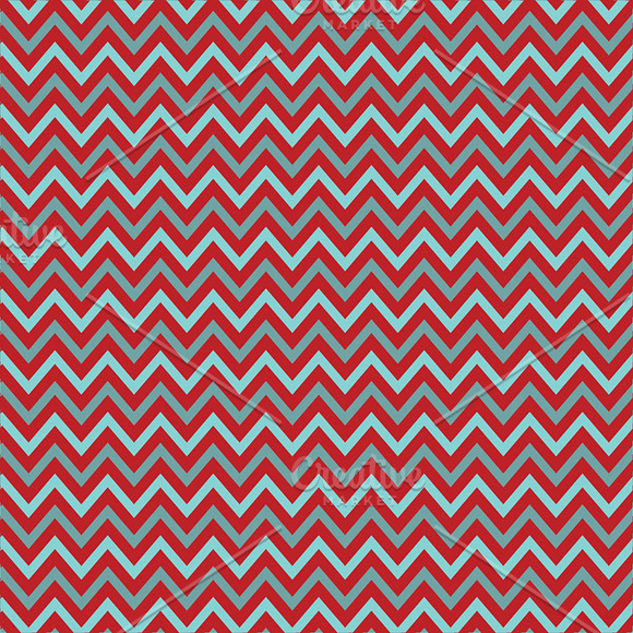 Aqua Red Chevron, Argyle & Polka Dot in Patterns - product preview 1