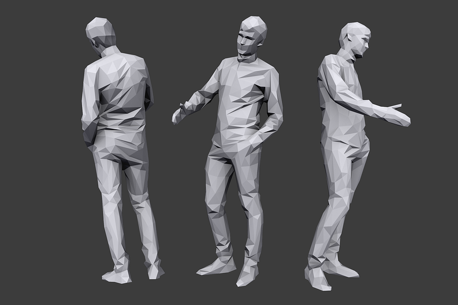 Lowpoly People Casual Pack Vol.5 in People - product preview 1