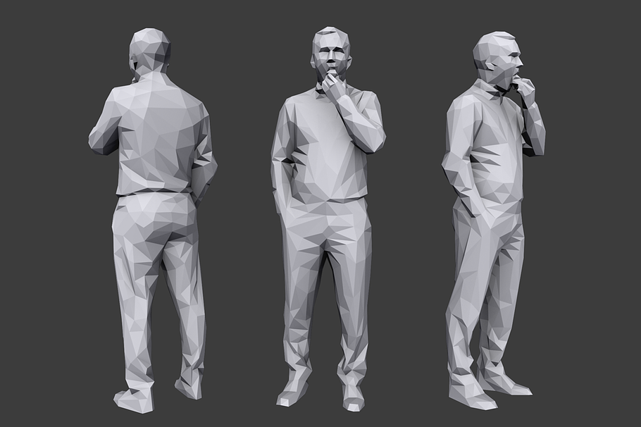 Lowpoly People Casual Pack Vol.5 in People - product preview 7