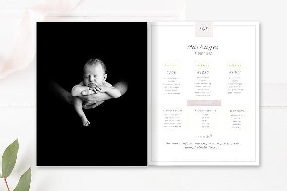 Newborn Welcome Guide 10 Pages INDD in Magazine Templates - product preview 1