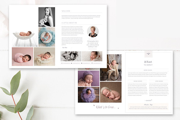 Newborn Welcome Guide 10 Pages INDD in Magazine Templates - product preview 2
