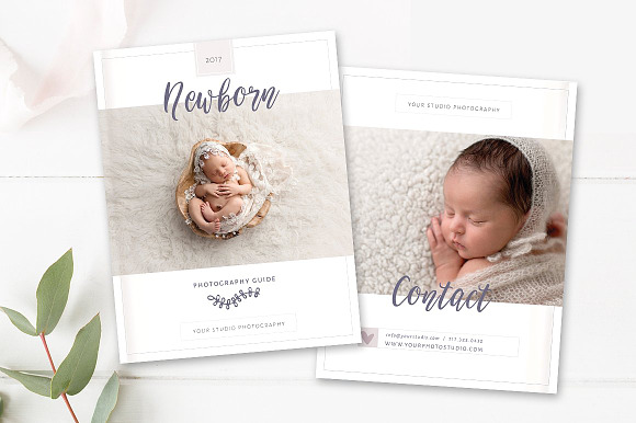 Newborn Welcome Guide 10 Pages INDD in Magazine Templates - product preview 3