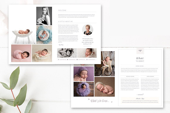 Newborn Photographer Magazine INDD in Magazine Templates - product preview 3