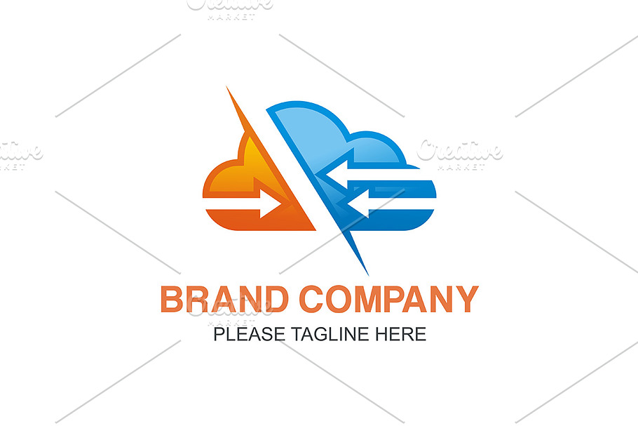 Cloud Backup in Logo Templates - product preview 8