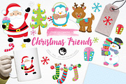 Christmas Friends illustration pack