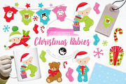 Christmas Babies illustration pack