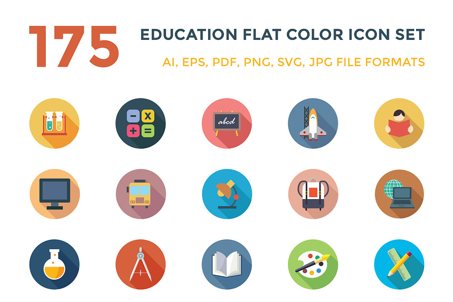 175 Education Vector Icons in School Icons - product preview 8