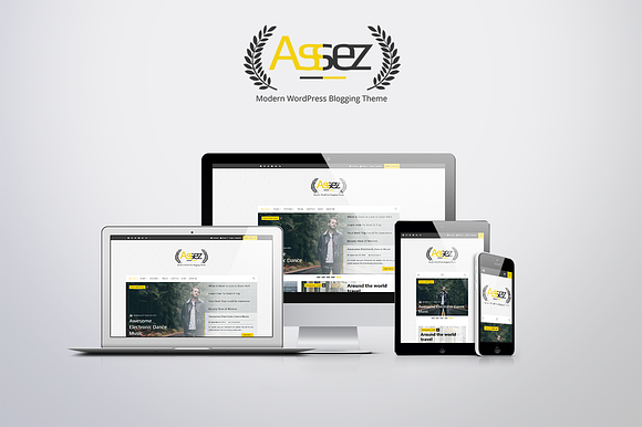 Assez | Modern Blogging Theme  in WordPress Blog Themes - product preview 2