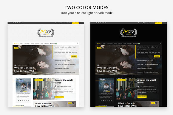 Assez | Modern Blogging Theme  in WordPress Blog Themes - product preview 4