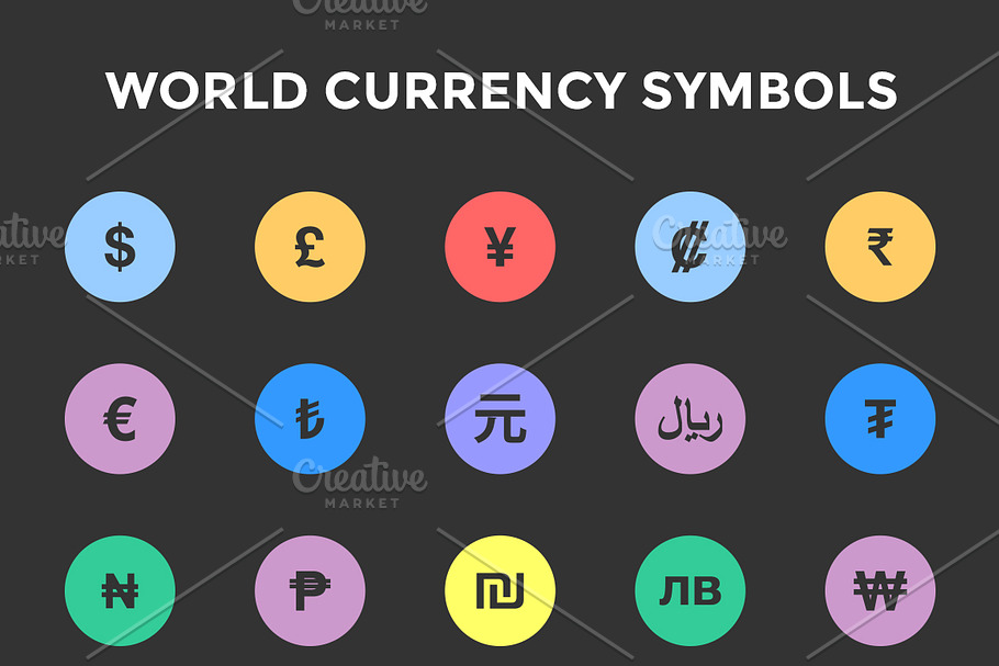World Currency Symbols / Icons