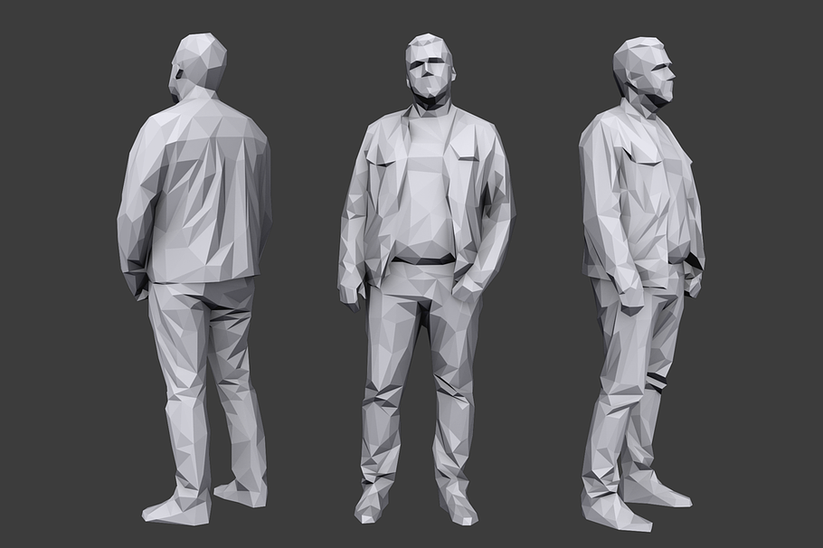 Lowpoly People Casual Pack Vol.7 in People - product preview 2