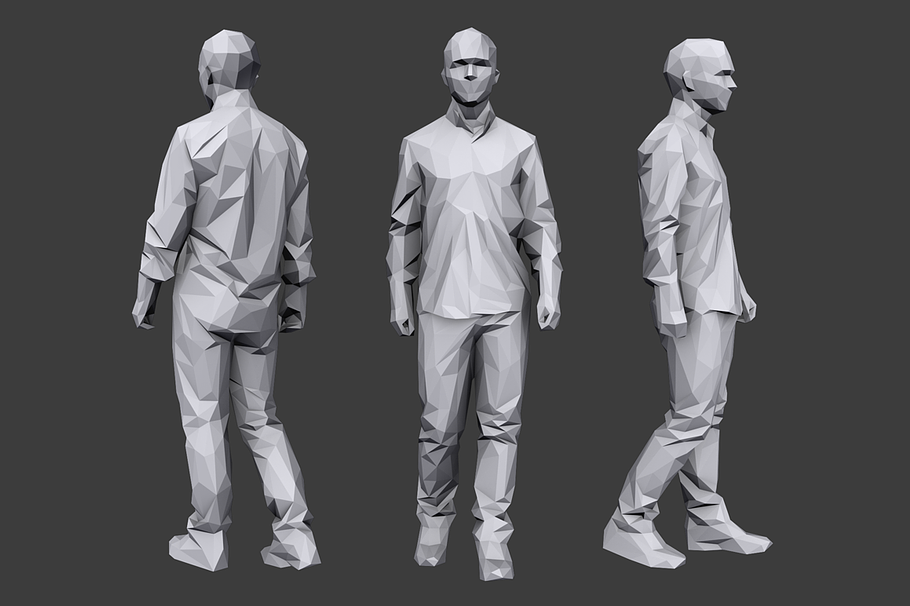 Lowpoly People Casual Pack Vol.7 in People - product preview 3