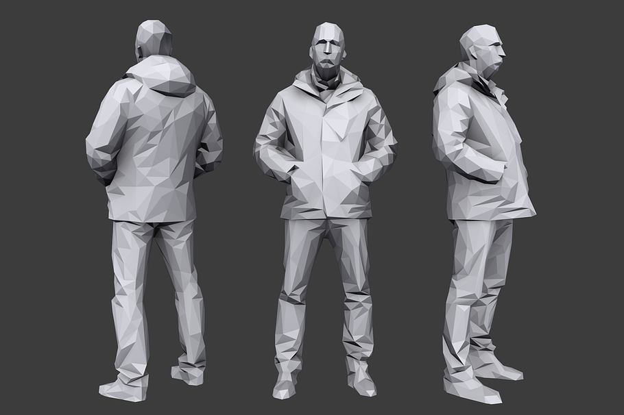 Lowpoly People Casual Pack Vol.7 in People - product preview 5