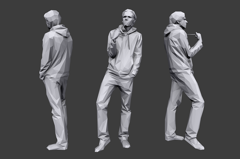 Lowpoly People Casual Pack Vol.7 in People - product preview 6