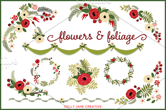 Holly Jolly Christmas Bundle in Illustrations - product preview 1