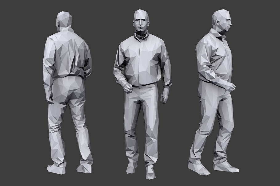 Lowpoly People Casual Pack Vol.8 in Characters - product preview 2