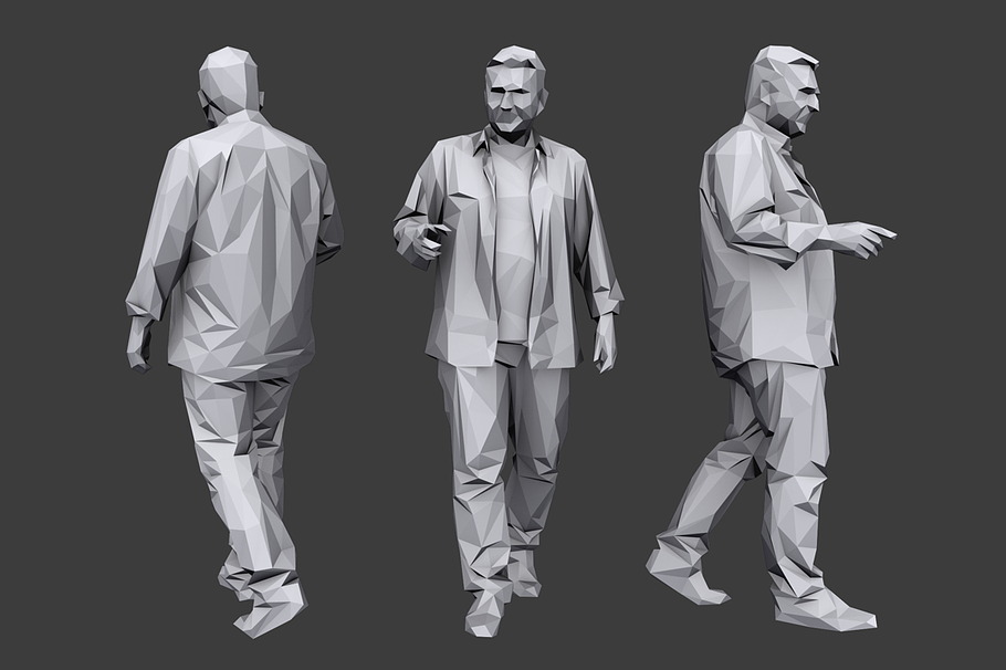 Lowpoly People Casual Pack Vol.8 in Characters - product preview 5