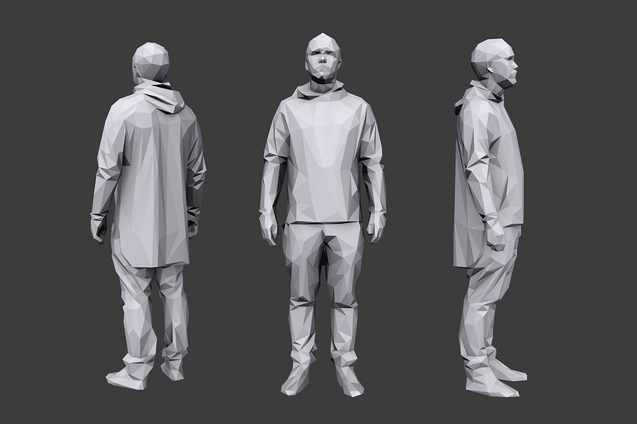 Lowpoly People Casual Pack Vol.8 in Characters - product preview 6
