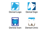 4 Dental Dentist Health Clinic Logo