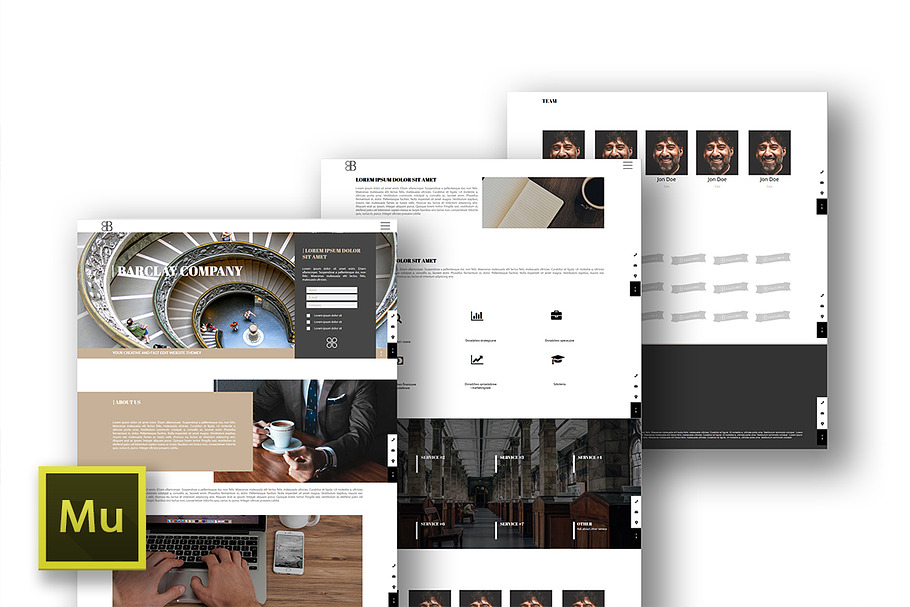 Barclay, Response Adobe Muse Theme in Website Templates - product preview 8