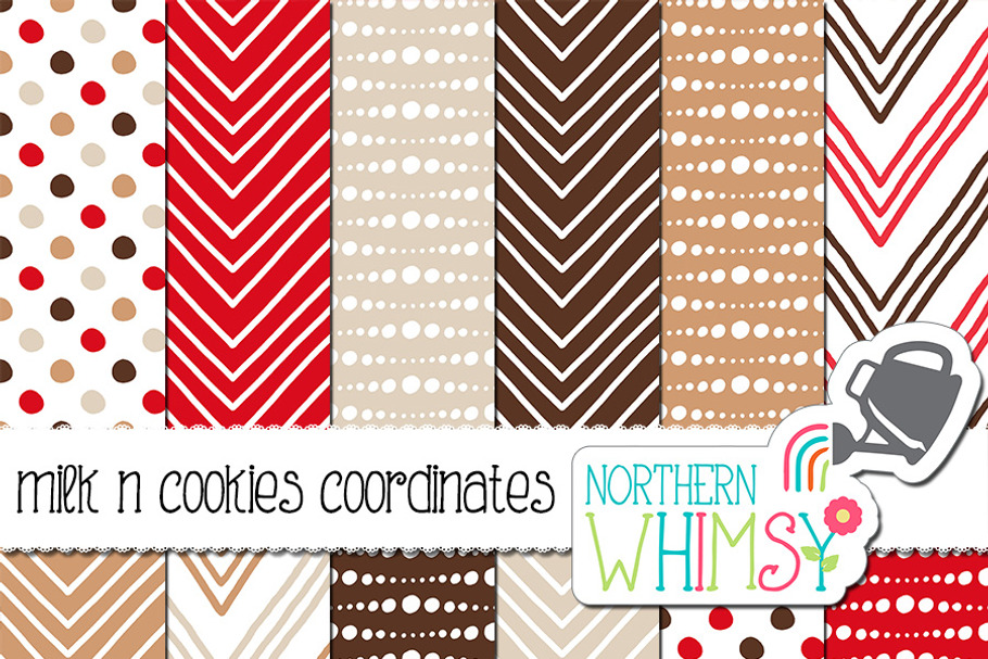 Red and Brown Geometric Patterns