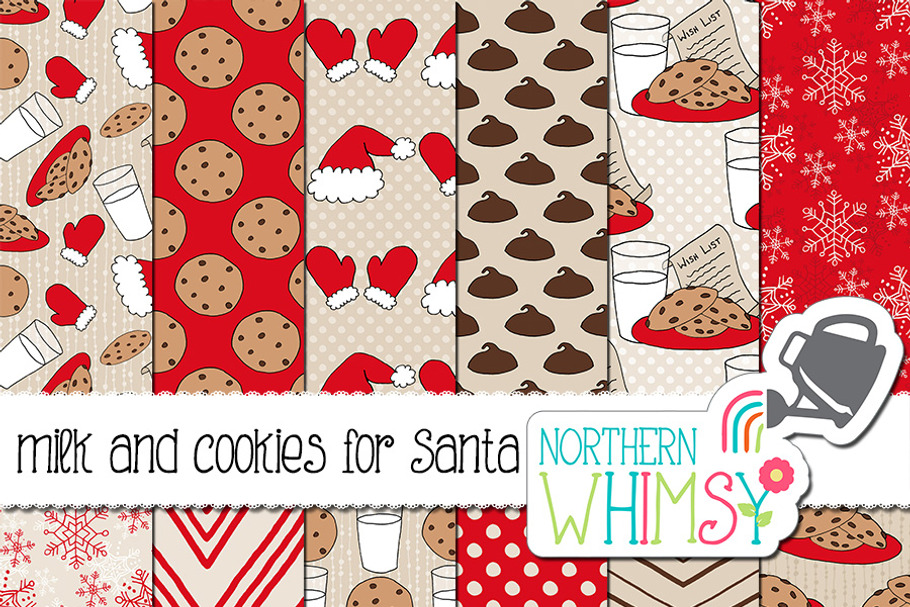 Christmas Patterns: Milk and Cookies
