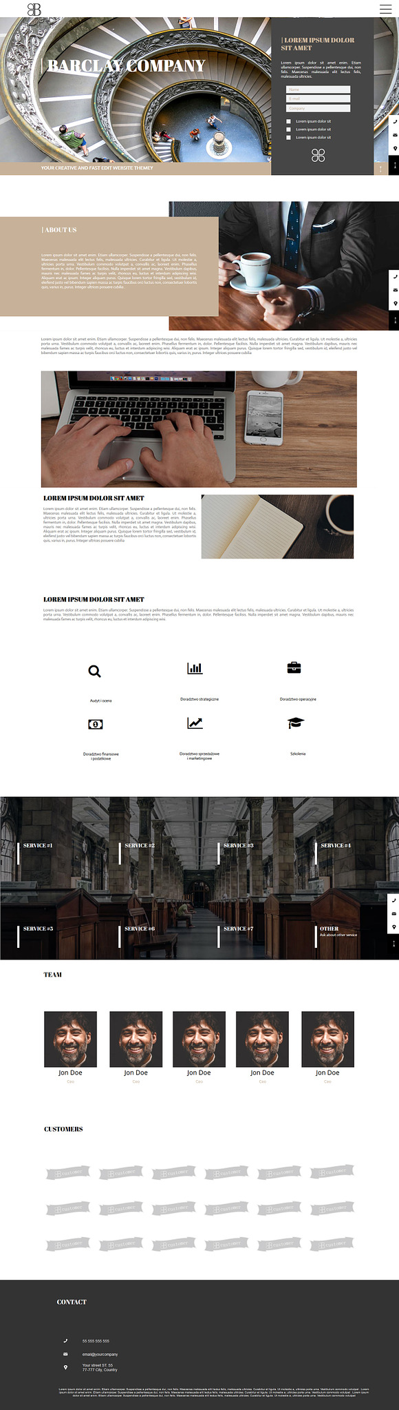 Barclay, Response Adobe Muse Theme in Website Templates - product preview 1