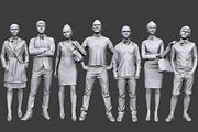 Lowpoly People Casual Pack Vol.9