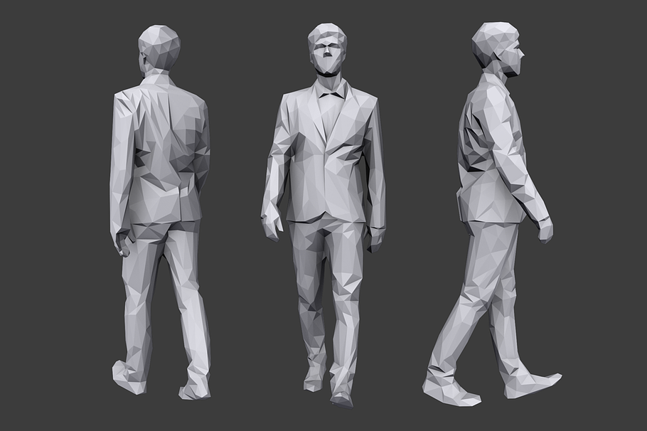 Lowpoly People Casual Pack Vol.9 in People - product preview 4