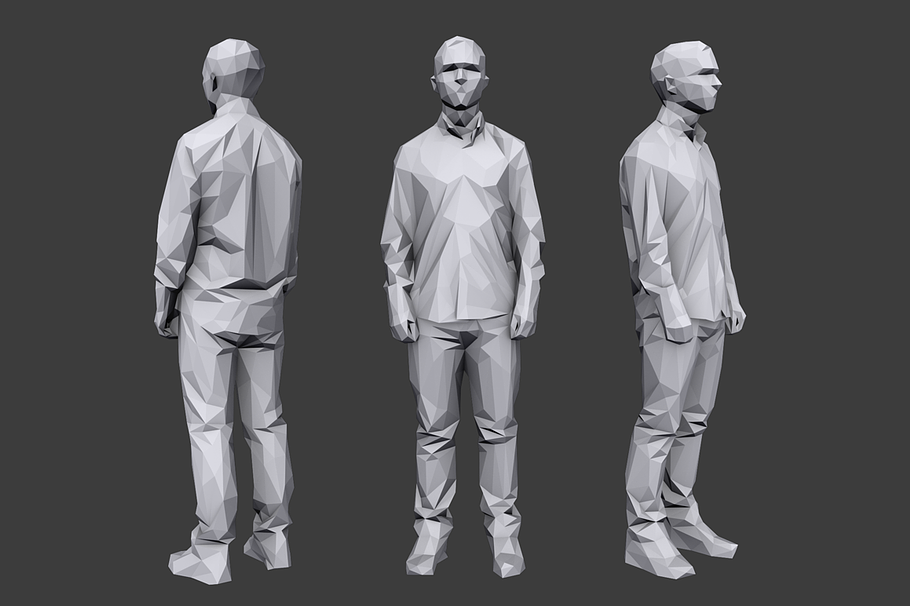 Lowpoly People Casual Pack Vol.9 in People - product preview 5