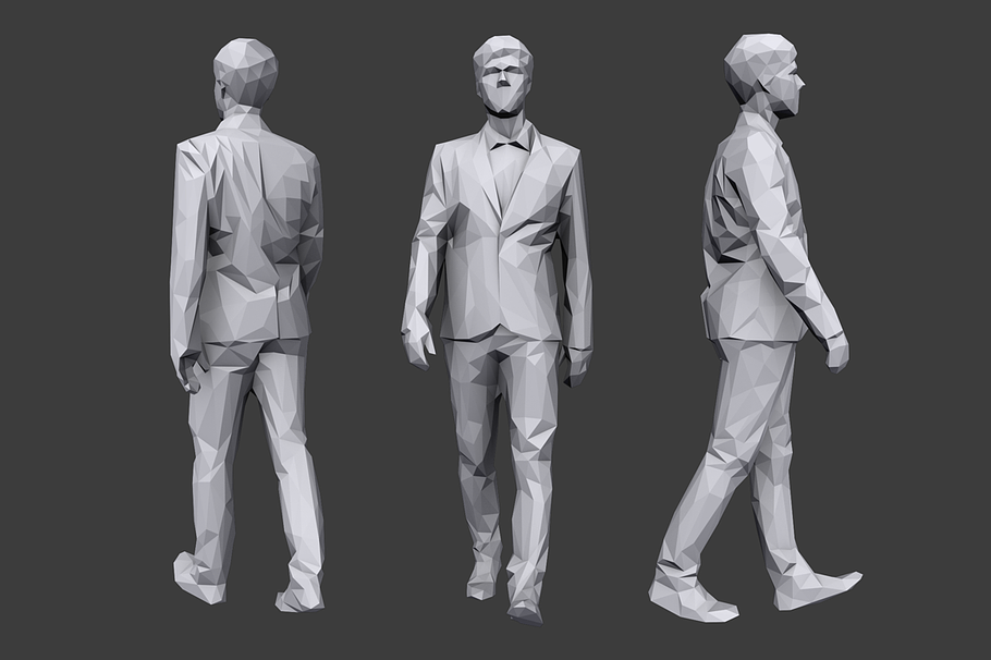 Lowpoly People Casual Pack Vol.10 in People - product preview 3