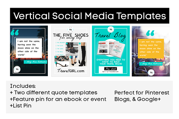 The Mod Blog + Social Media Bundle in Social Media Templates - product preview 3