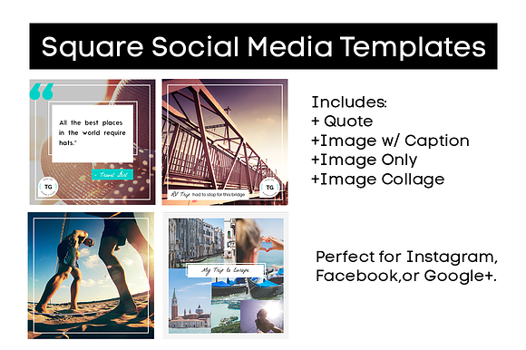 The Mod Blog + Social Media Bundle in Social Media Templates - product preview 4
