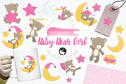 Baby Bear Girl illustration pack