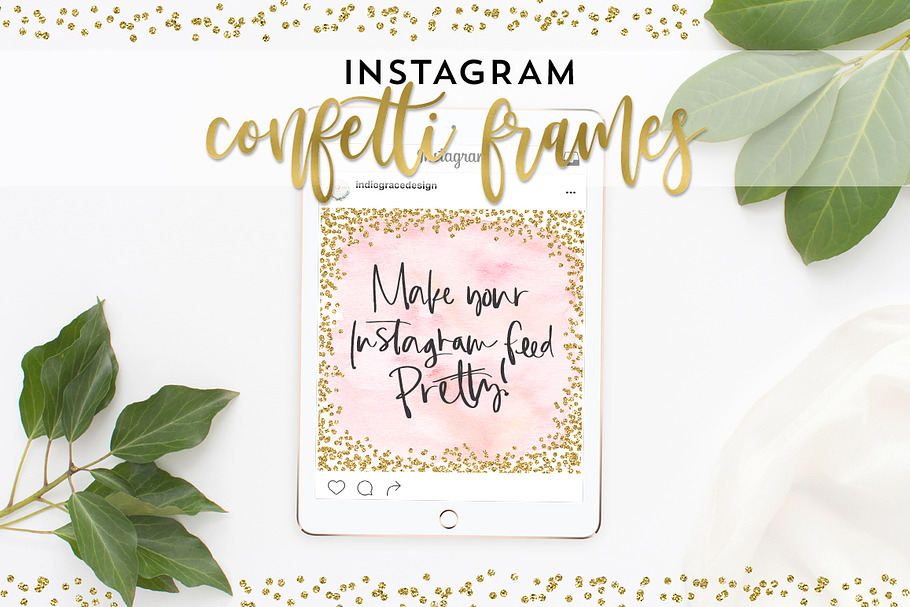 Instagram Confetti Frames + BONUS in Instagram Templates - product preview 8