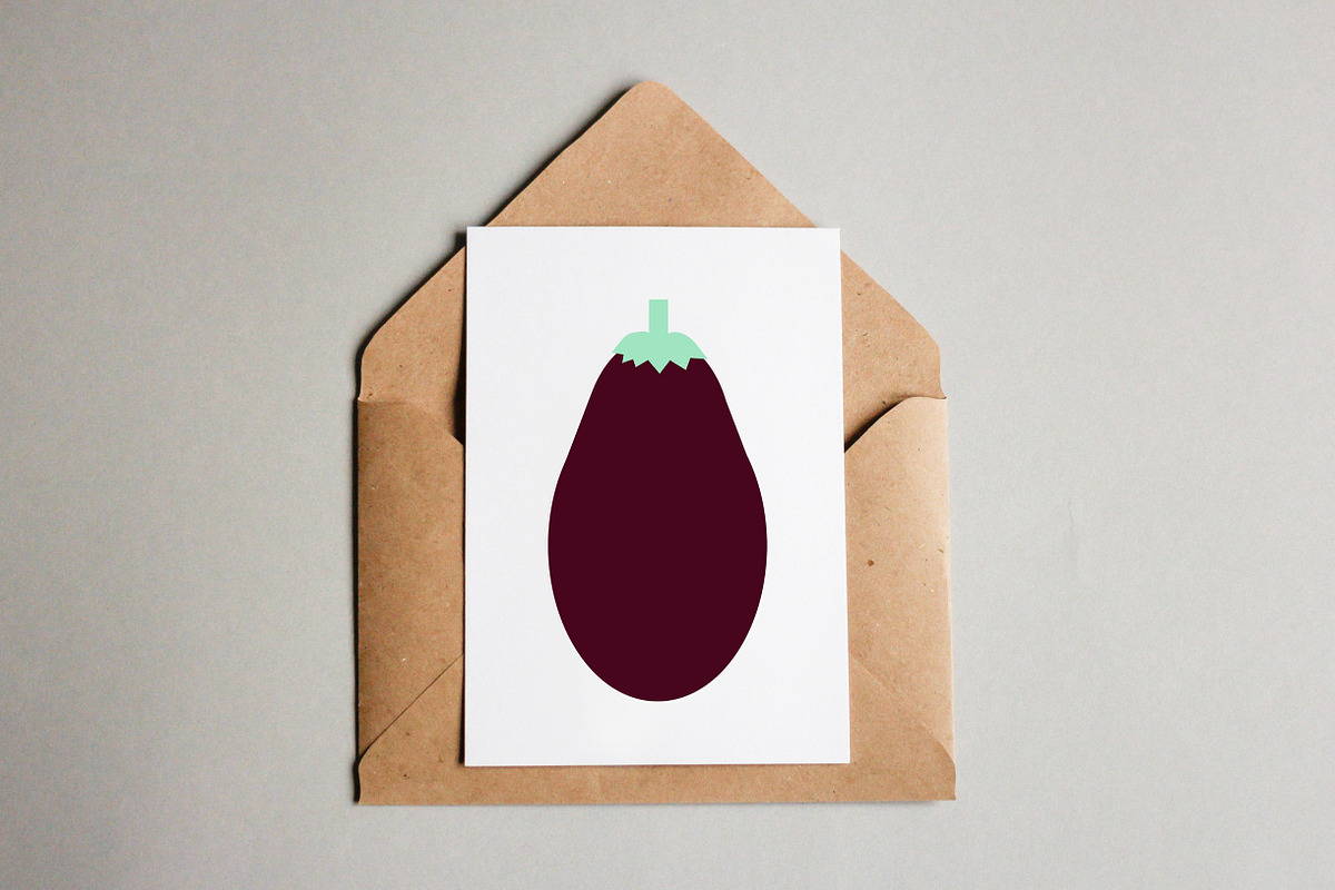 Eggplant Art Illustration in Illustrations - product preview 8