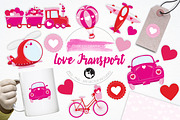 Love Transport illustration pack