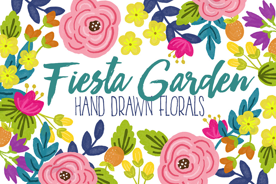 Fiesta Garden Illustrations in Illustrations - product preview 8