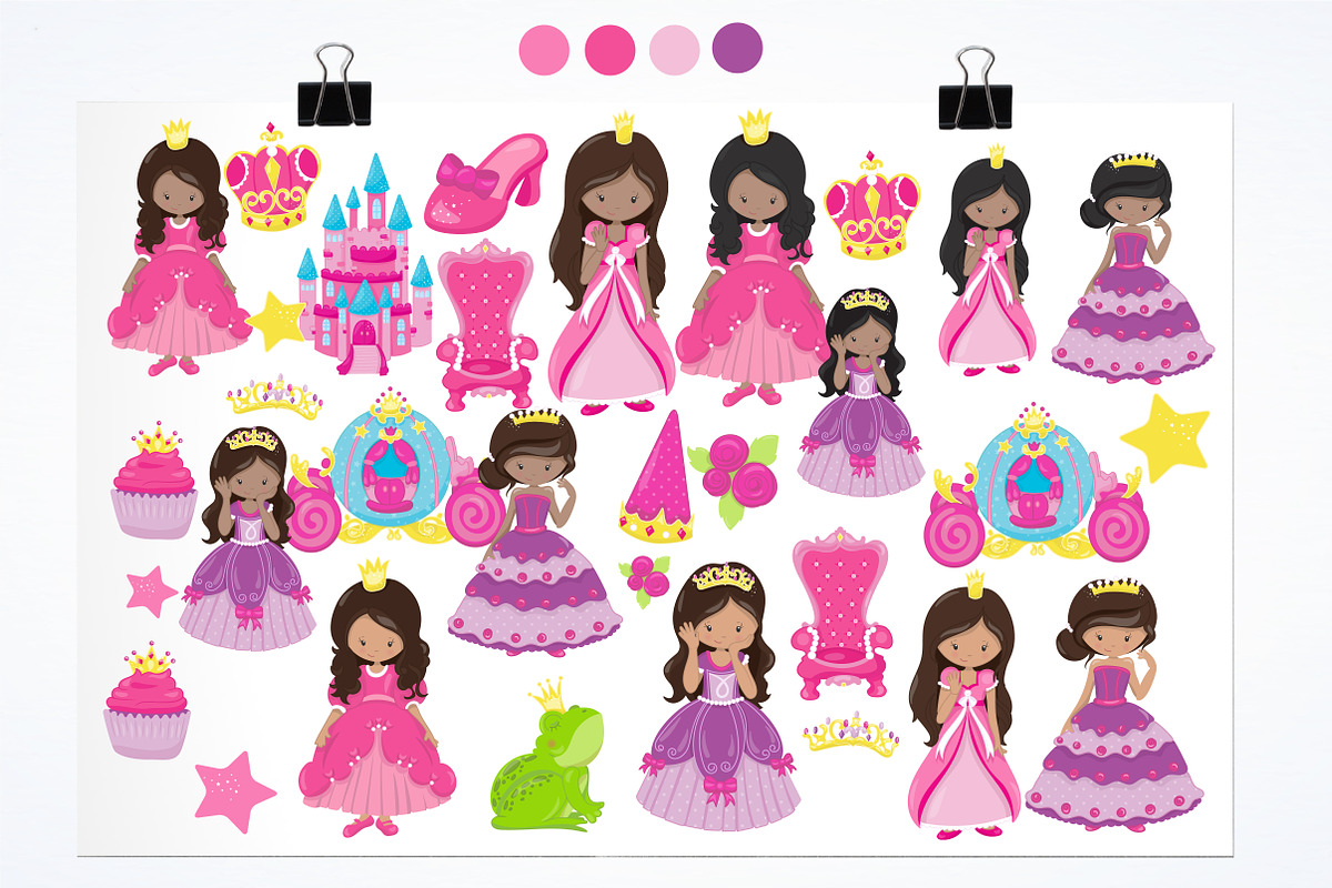 Fairytale Princess illustration pack in Illustrations - product preview 8
