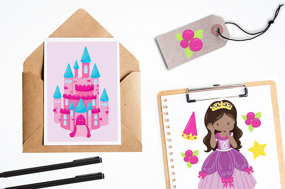 Fairytale Princess illustration pack in Illustrations - product preview 2