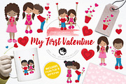My First Valentine illustration pack