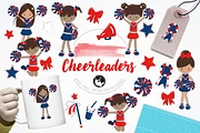 Cheerleaders illustration pack