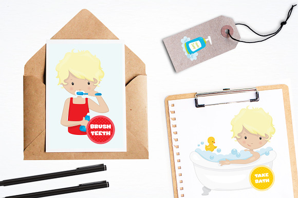 Neat and Tidy Boys illustration pack in Illustrations - product preview 3