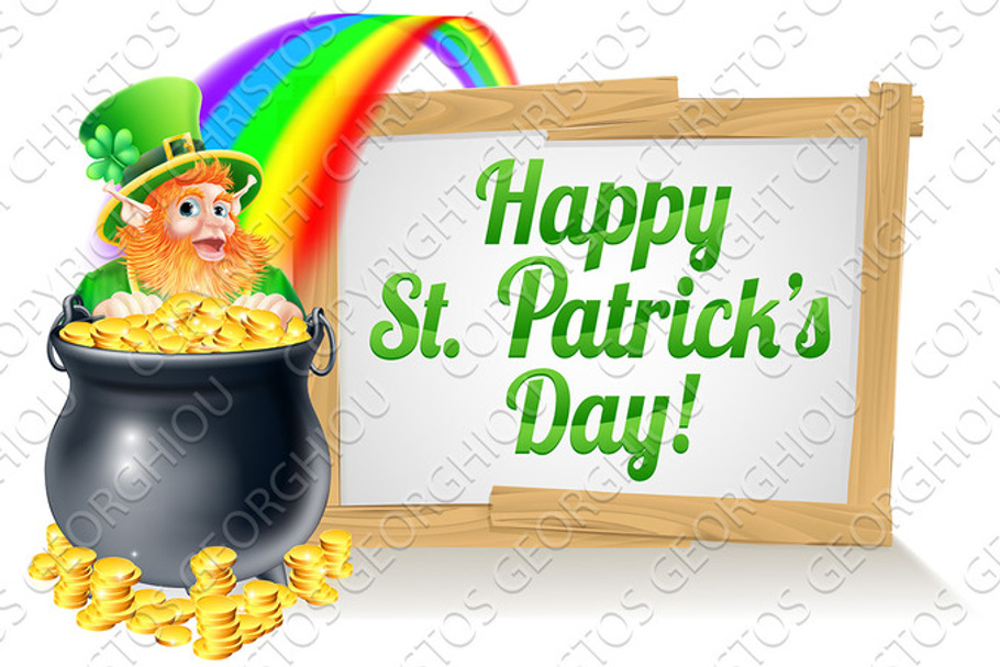 st patricks day sign 2015 B1 in Objects - product preview 8