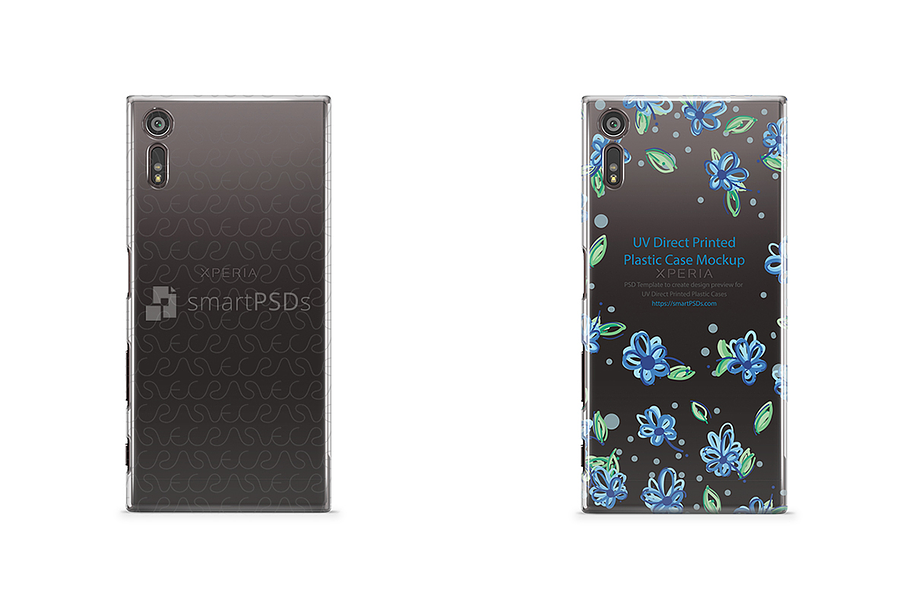 Sony Xperia XZ-PC Clear Case Mockup in Product Mockups - product preview 8
