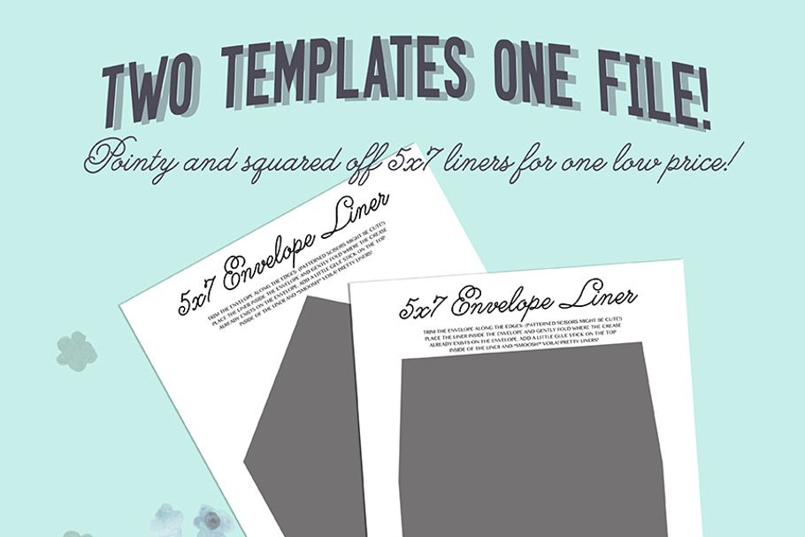 Save 50% 5x7 Handy Envelope Liners in Card Templates - product preview 8