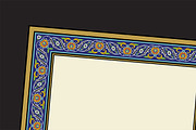 Arabic Floral Frame